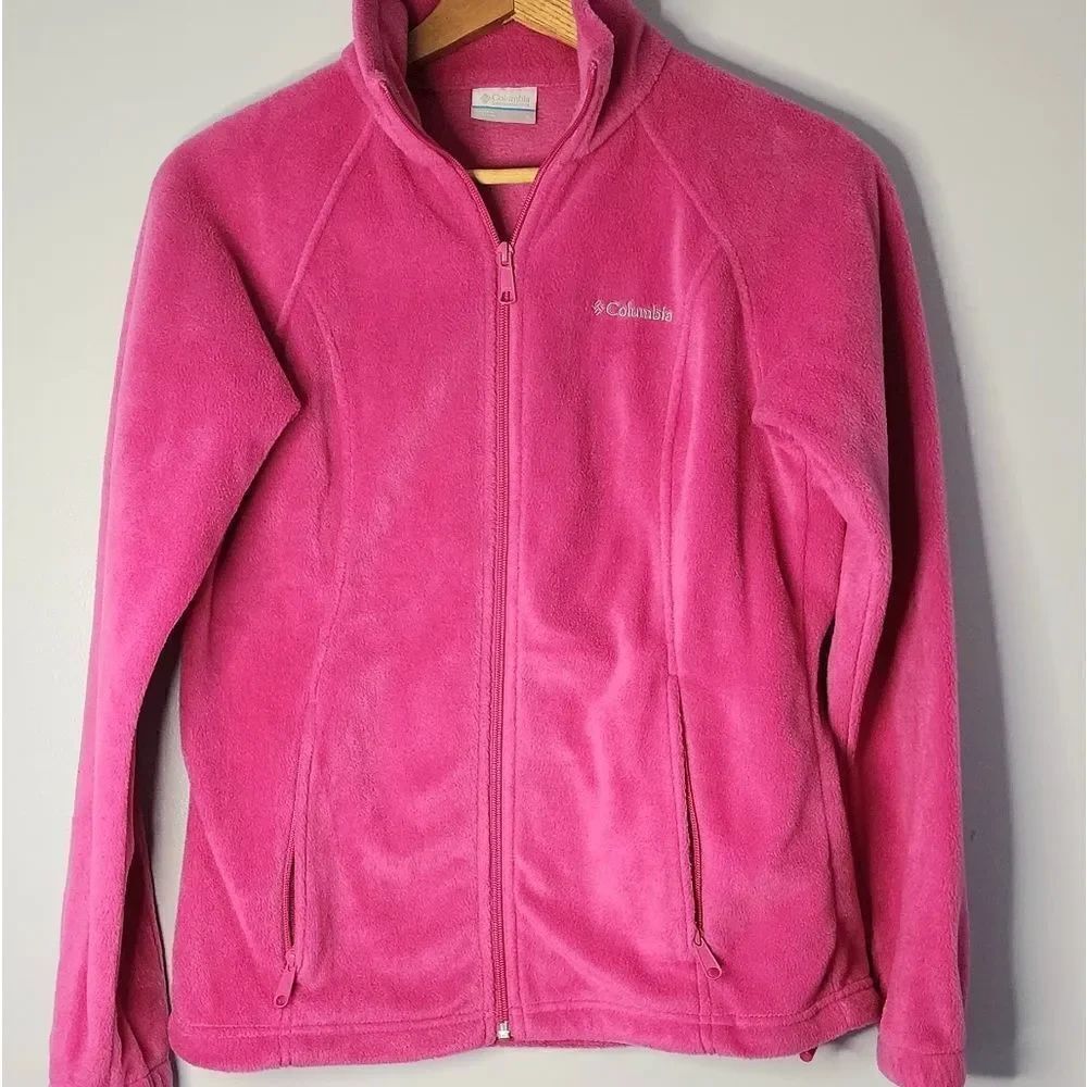 Columbia women's size small pink fleece jacket